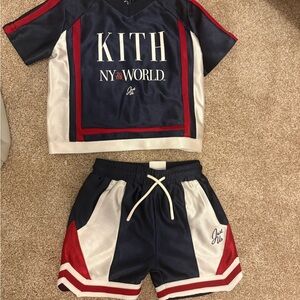Kith Navy and Red Sports Ensemble